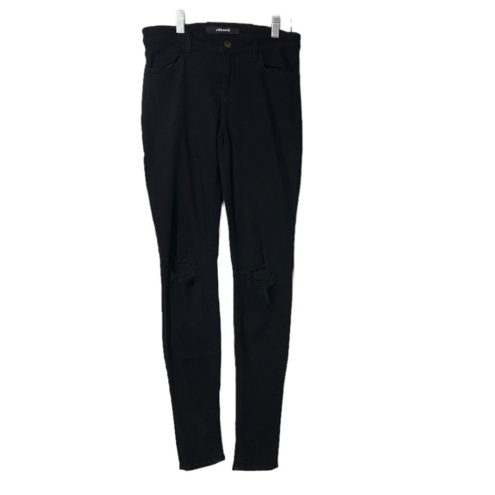 J Brand Super Skinny Blackout Jeans Size 26